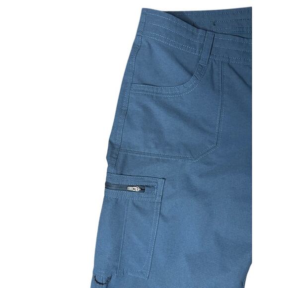 Kuhl Horizon Shorts Traverse Hiking Soft Shell Roll-Up Cargo Blue Women's 6 - Picture 3 of 8